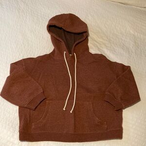ACNE Studios boxy crop wool blend hoodie sweatshirt size small